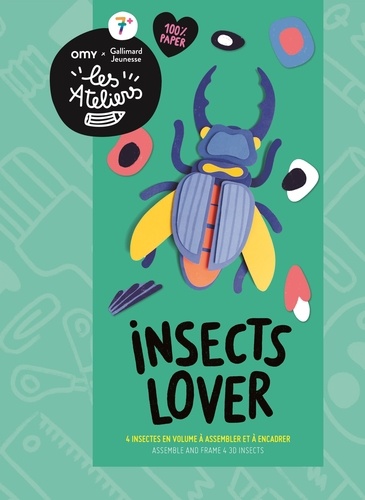 Insects lover. 4 insectes en volume à assembler et à encadrer