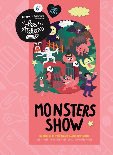 Monsters show. Un tableau 3D d'une maison hantée trop stylée