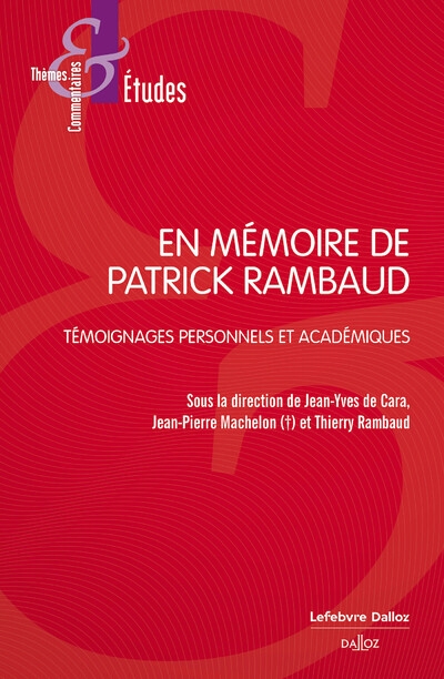 Hommage à Patrick Rambaud