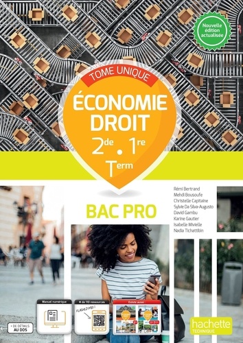 Economie Droit 2de 1re Tle Bac Pro. Tome unique, Edition 2023
