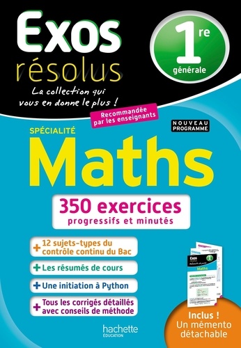 Maths spécialité 1re générale. Edition 2019