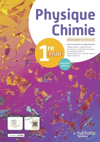 Physique Chimie Enseignement de spécialité 1re STI2D. Edition 2024