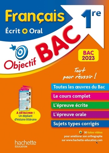 Français Ecrit + Oral 1re. Edition 2023