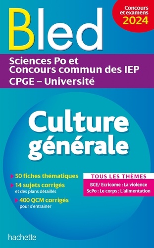 Bled supérieur. Culture générale, examens et concours, Edition 2024