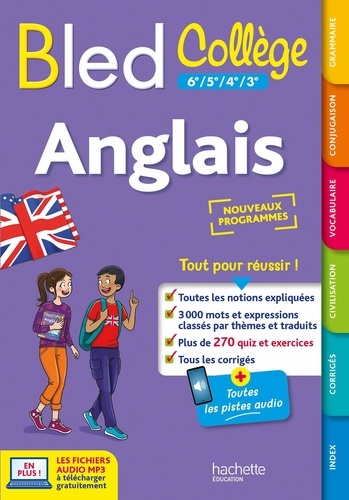 Anglais 6e à 3e Le Bled Collège. Edition 2023