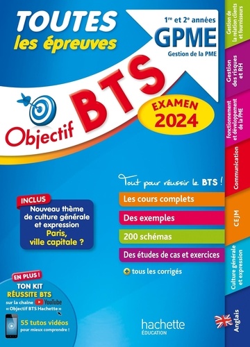 Objectif BTS GPME 1re et 2e années. Edition 2024