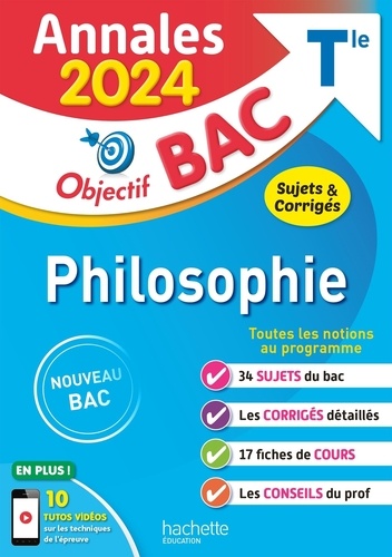 Philosophie Tle. Sujets & corrigés, Edition 2024