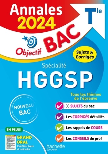 Spécialité HGGSP. Sujets & corrigés, Edition 2024