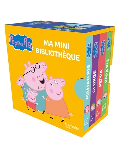Peppa Pig : Ma mini bibliothèque. Coffret en 4 volumes : Maman Pig ; George ; Peppa ; Papa Pig