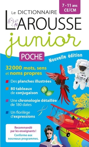 Dictionnaire Larousse junior poche CE/CM 7-11 ans. Edition 2023