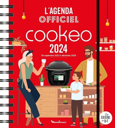 L'agenda officiel Cookeo. De septembre 2023 à décembre 2024, avec 1 crayon et des post-it, Edition 2024