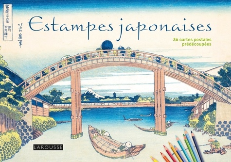 Estampes japonaises. 36 cartes postales prédécoupées