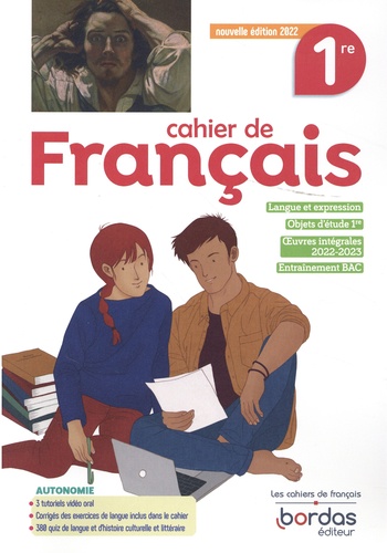 Cahier de Français 1re. Edition 2022