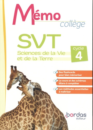 Mémo Collège SVT Cycle 4. Edition 2022