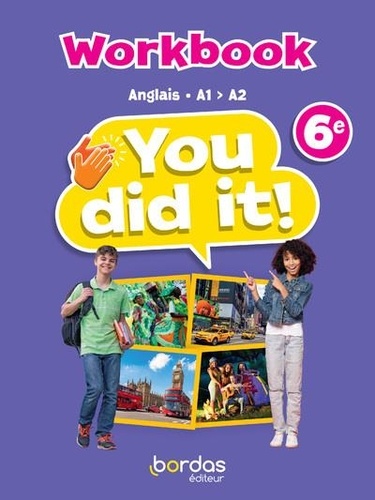 Anglais 6e You did it! Workbook, Edition 2023