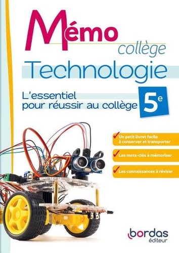 Technologie 5e Mémo collège. Edition 2024