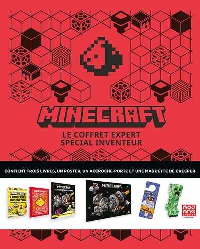 Minecraft, Le coffret expert spécial inventeur. Avec 3 livres, 1 poster, 1 accroche-porte et 1 maquette