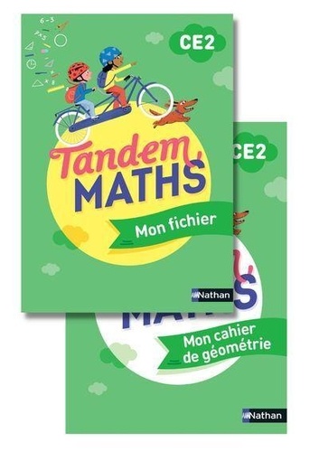 Maths CE2 Tandem. Pack en 2 volumes : Mon fichier avec Mon cahier de géométrie, Edition 2023