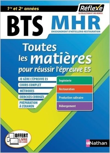 Management en hôtellerie-restauration BTS 1re et 2e année. Edition 2019