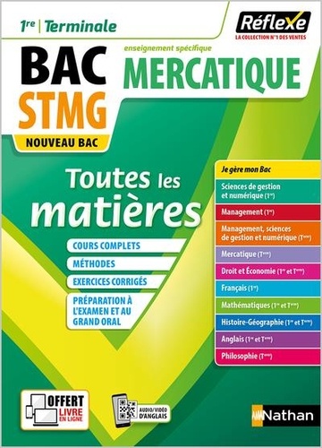 Toutes les matières 1re Tle BAC STMG enseignement spécifique Mercatique. Edition 2020