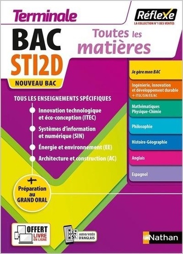 Toutes les matières Terminale STI2D. Edition 2021