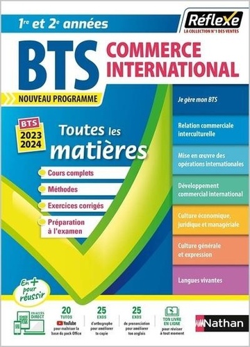 Toutes les matières BTS CI Commerce international, 1re/2e année. Edition 2023-2024