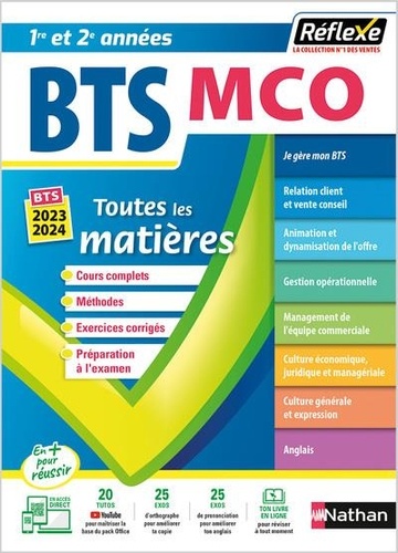 Toutes les matières BTS MCO 1re / 2e années. Edition 2023-2024