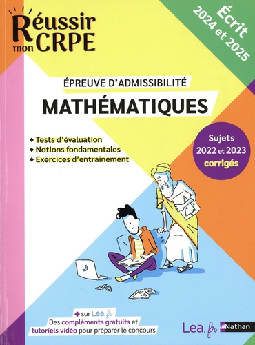 Mathématiques. Epreuve d'admissibilité écrit, Edition 2024-2025