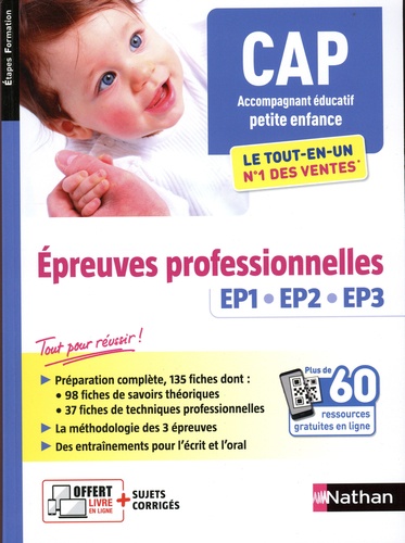 CAP Accompagnant éducatif petite enfance. Epreuves professionnelles EP1, EP2, EP3, Edition 2023
