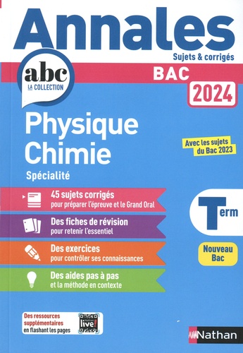 Physique-Chimie Spécialité Tle. Sujets & corrigés, Edition 2024