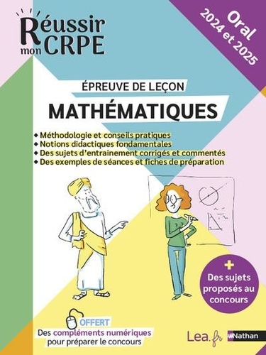 Epreuve orale Leçon - Mathématiques - CRPE 2024 et 2025