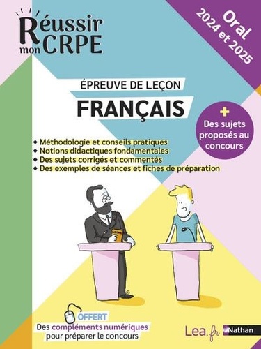 Epreuve orale Leçon - Français - CRPE 2024 et 2025