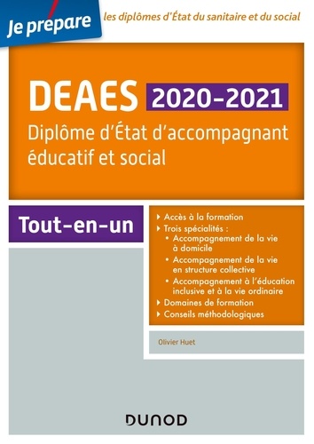 DEAES. Diplôme d'Etat d'accompagnant éducatif et social, Edition 2020-2021