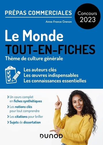 Le Monde tout-en-fiches. Concours Prépas commerciales, Edition 2023