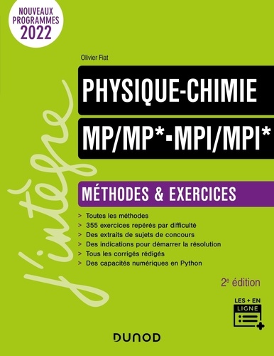Physique-Chimie MP/MP*-MPI/MPI*. Méthodes et exercices, 2e édition