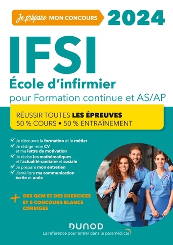 IFSI Ecole d'infirmier pour formation continue et AS/AP. Edition 2024