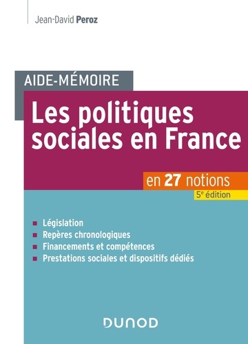 Les politiques sociales en France. 5e édition