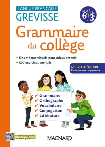 Grammaire du collège. Langue française - 6e à la 3e, Edition 2024