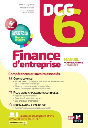 Finance d'entreprise DCG 6. Manuel et applications, 4e édition