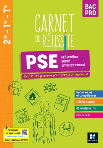 Carnet de réussite Prévention Santé Environnement (PSE) 2de-1re-Tle Bac Pro. Edition 2023