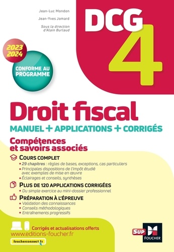 Droit fiscal DCG 4. Manuel et applications, Edition 2023-2024