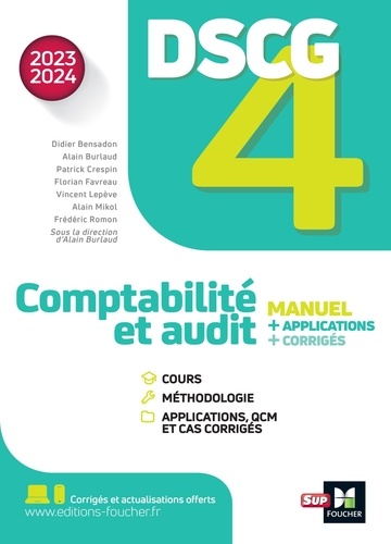 Comptabilité et audit DSCG 4. Edition 2023-2024