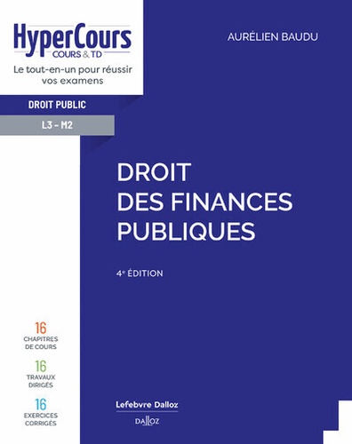 Droit des finances publiques. 4e édition