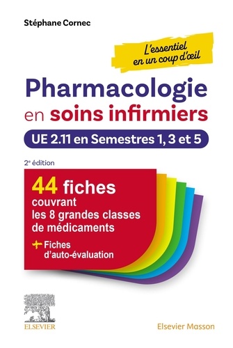 Pharmacologie en soins infirmiers. UE 2.11 en Semestres 1, 3 et 5
