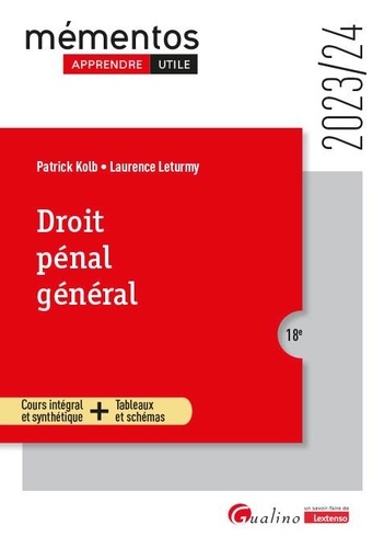 Droit pénal général. Edition 2023-2024