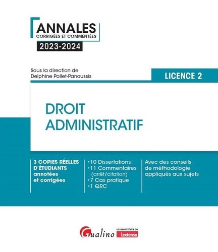 Droit administratif. Licence 2, Edition 2023-2024