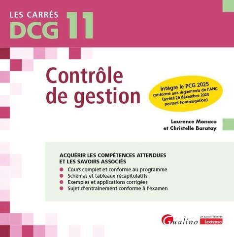 Contrôle de gestion DCG 11. Edition 2024-2025