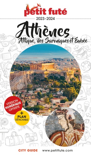 Athènes. Attique, îles Saroniques et d'Eubée, Edition 2023-2024, avec 1 Plan détachable