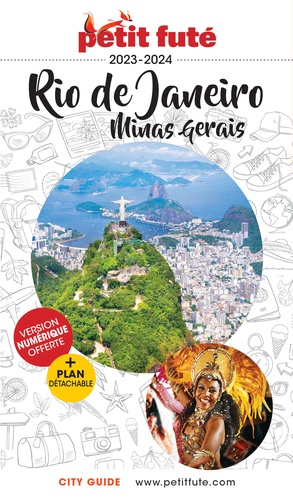 Petit Futé Rio de Janeiro, Minas Gerais. Edition 2023-2024. Avec 1 Plan détachable