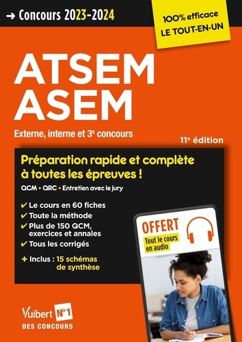 Concours ATSEM ASEM. Externe, interne et 3e concours, Edition 2023-2024